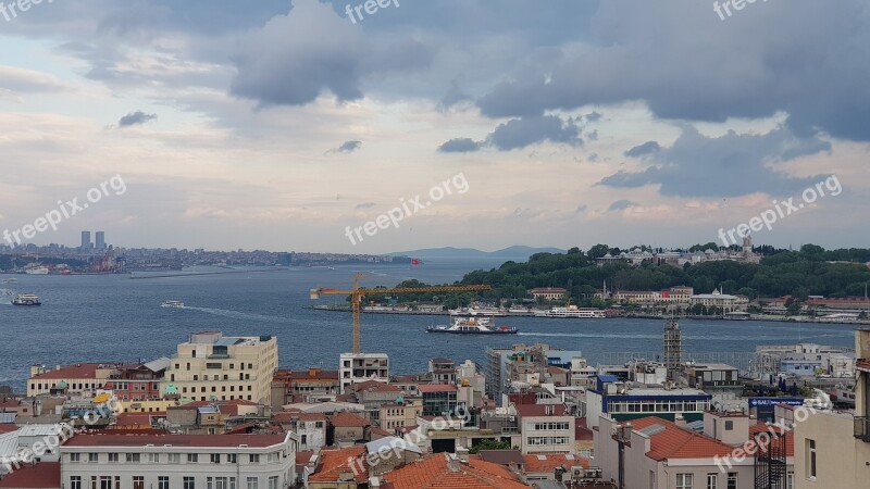 Istanbul Bosphorus Historical Peninsula Throat Marine