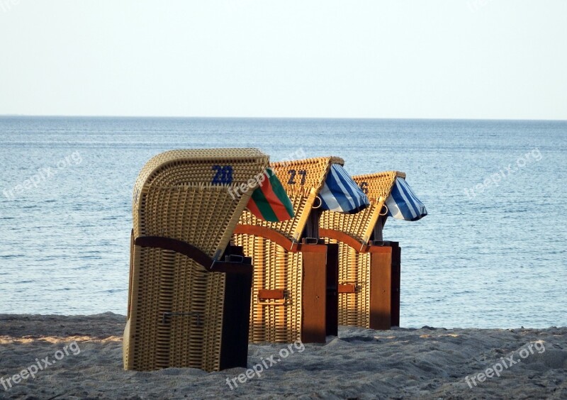 Beach Chair Baltic Sea Water Vacations Sea