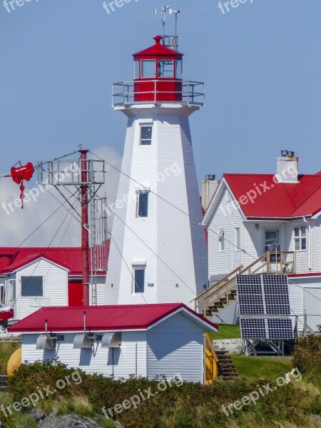 Green Island Lighthouse Warning Sign House Buildings