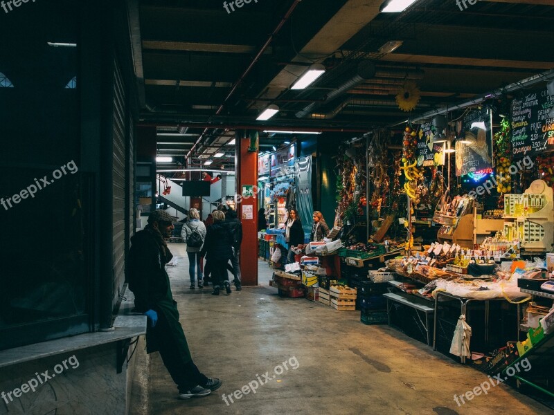 Market Indoors Street City Food