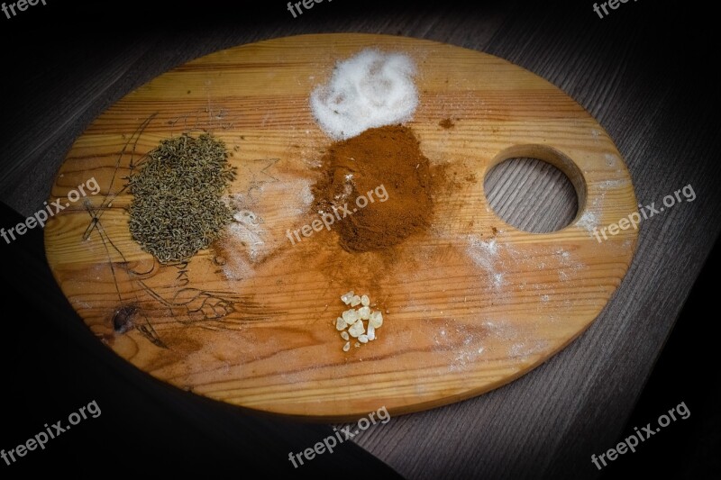 Spices Plate Food Cuisine Gastronomy