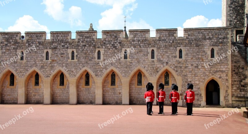 Guard England Soldier Castle Windsor