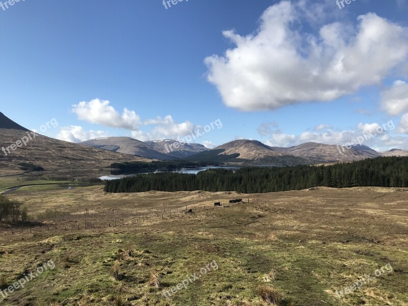 Scotland Glen Coe Landscape Highlands And Islands England