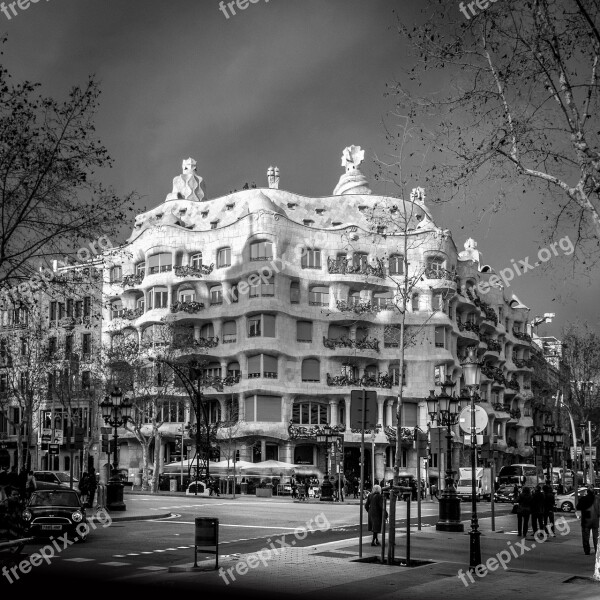 Barcelona Antoni Gaudi Architecture Building Spain