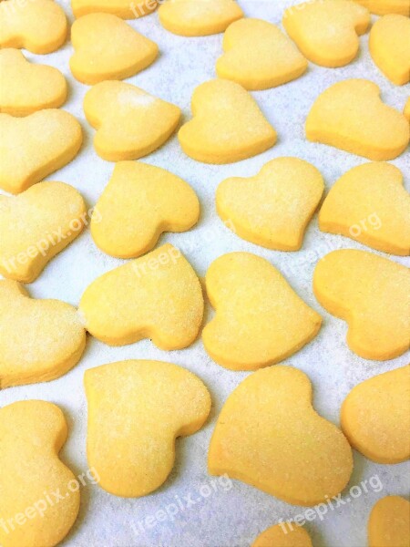 Cookies Heart Hearts Biscuits Shortbread