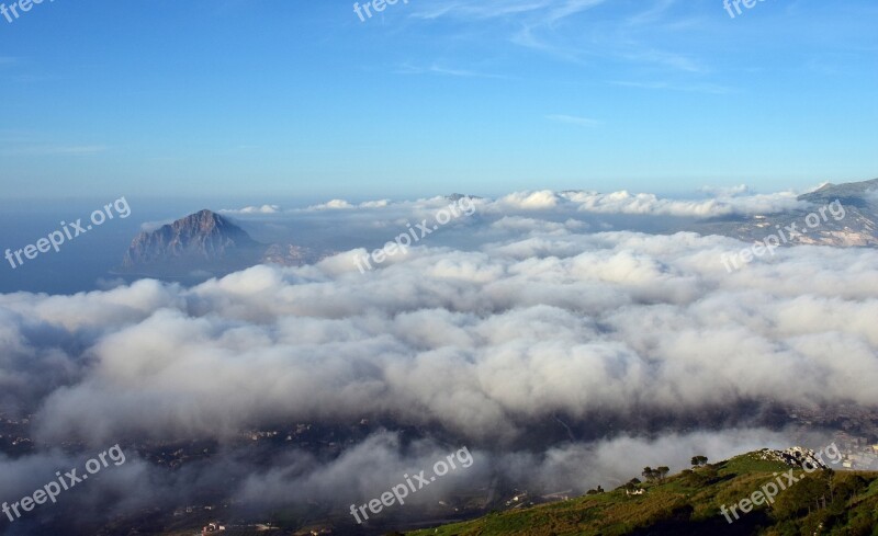 Clouds Mountain View Wide Outlook