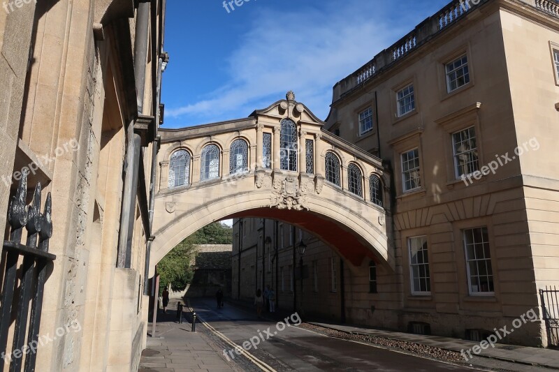 Bridge Of Sighs Oxford University Architecture England