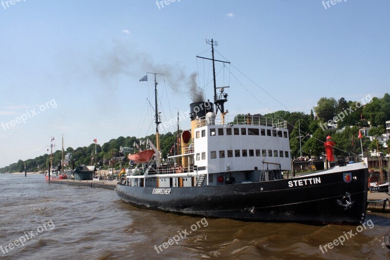 Icebreaker Stettin Harbour Museum övelgönne Neumühlen