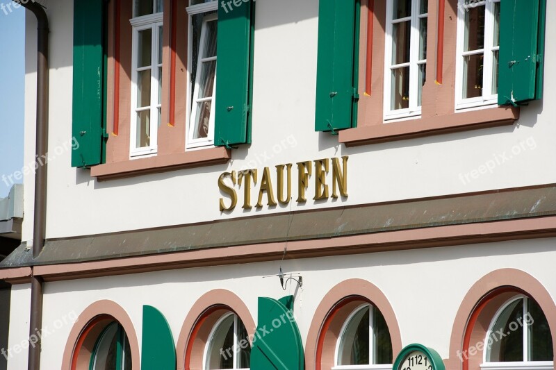 Staufen Historic Center House Of Hohenstaufen Baden Württemberg Wettelbrunn