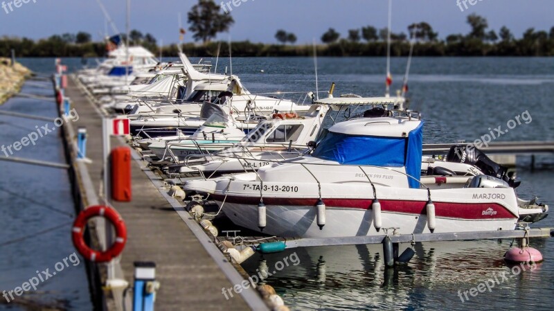 Ebro Delta Boats Boat Sea Water