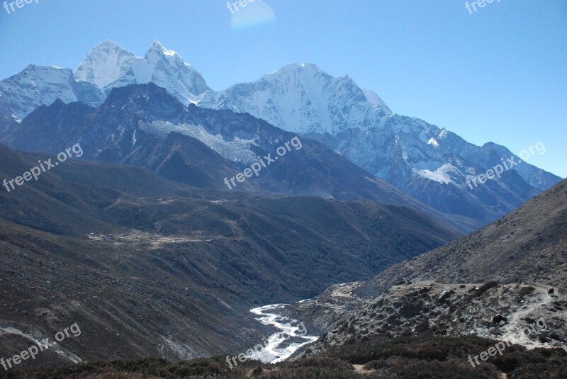 The Himalayas Nepal Landscape Free Photos