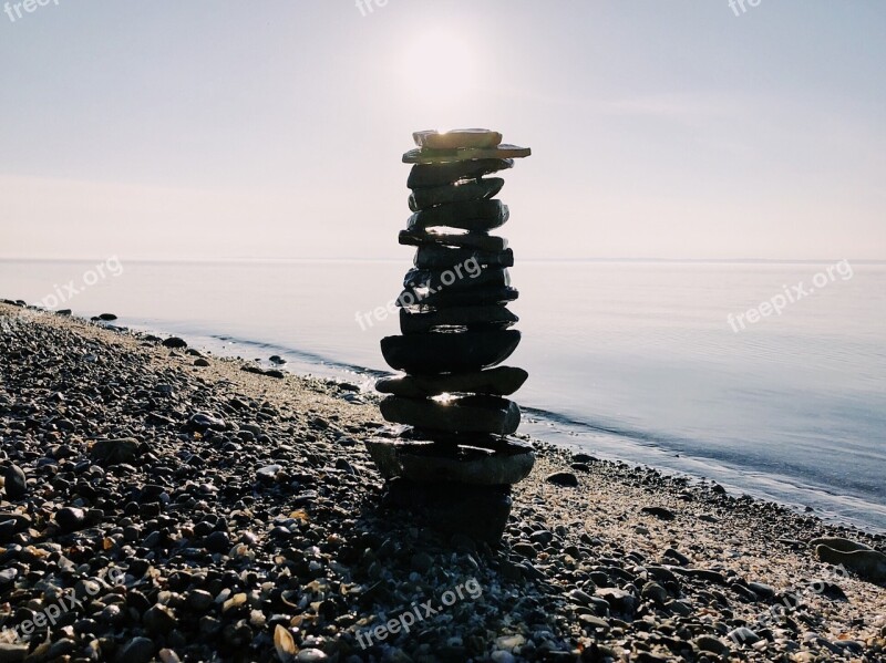 Rock Balance Stacked Stack Zen Harmony