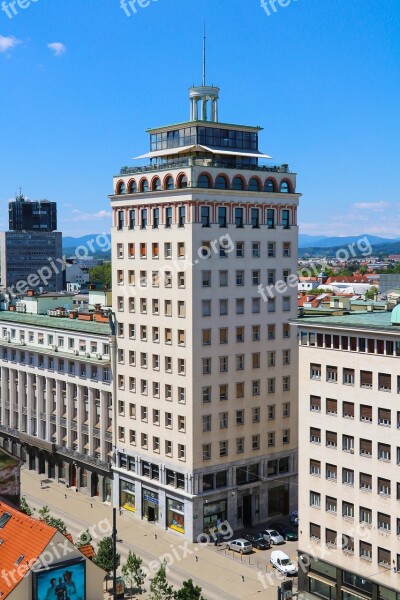 Ljubljana City Slovenia Capital Building