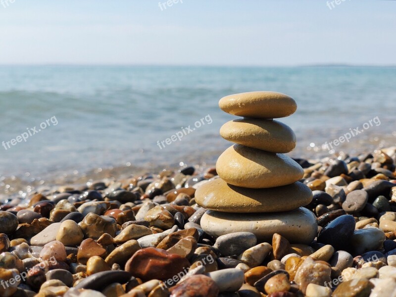 Rock Balance Stacked Stack Zen Harmony