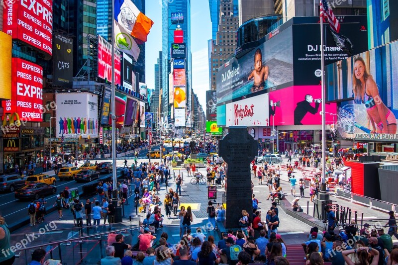 Nyc New York Times Square Downtown Nyc Downtown New York