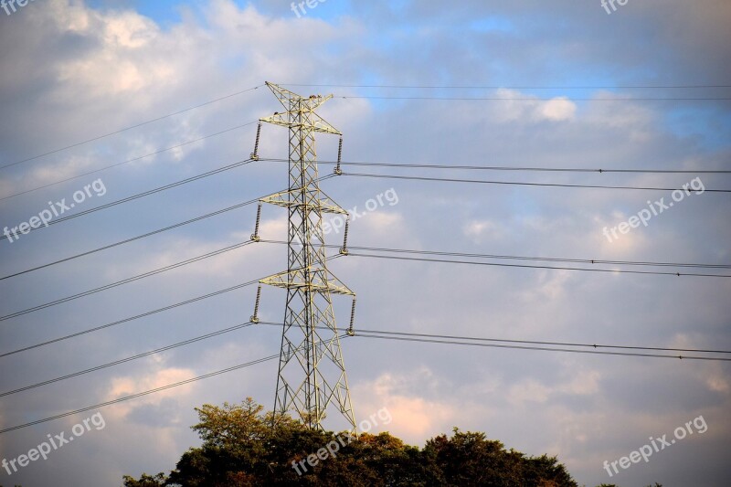 Electricity Power Transmission Towers High Tension