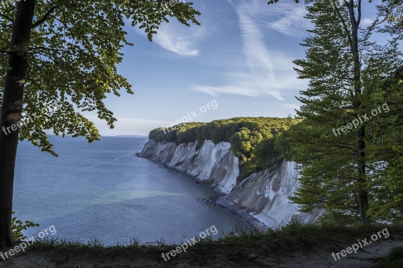 White Cliffs Coast Cliffs Sea Rügen