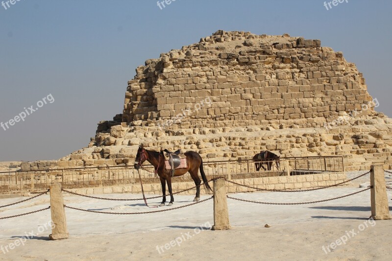 Khufu Pyramid Ancient Giza Egypt