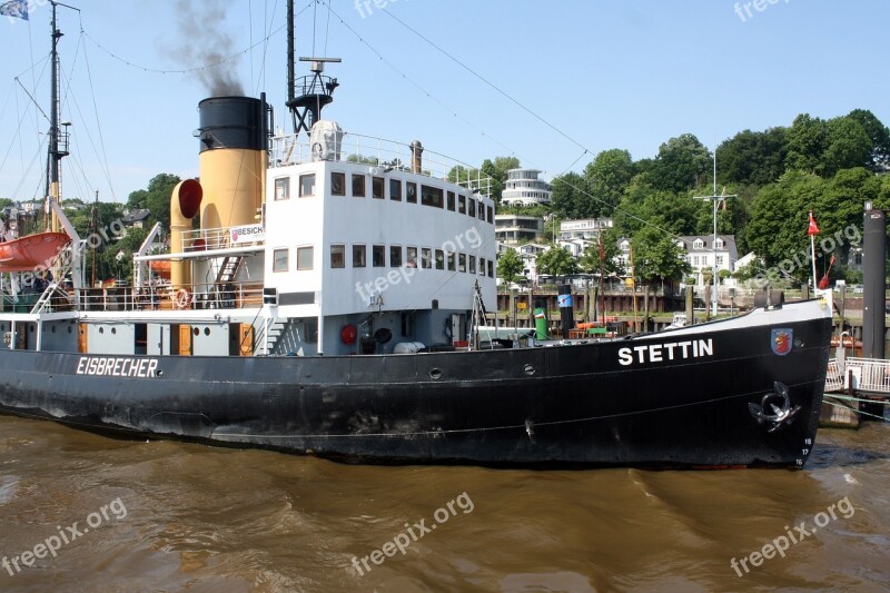 Icebreaker Stettin Harbour Museum Hamburg Hanseatic City Of Hamburg