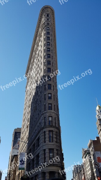 Flatiron Building New York Sky Usa Places Of Interest