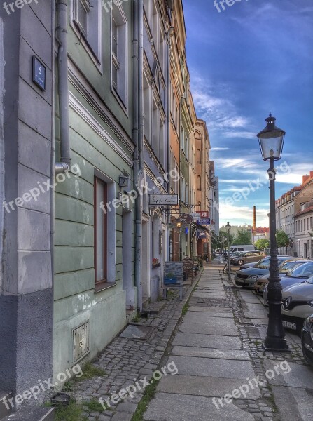 City Poznan Kamienica Street Evening