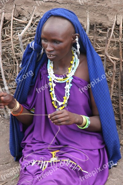 Masai Woman Africa Kenya Tribe