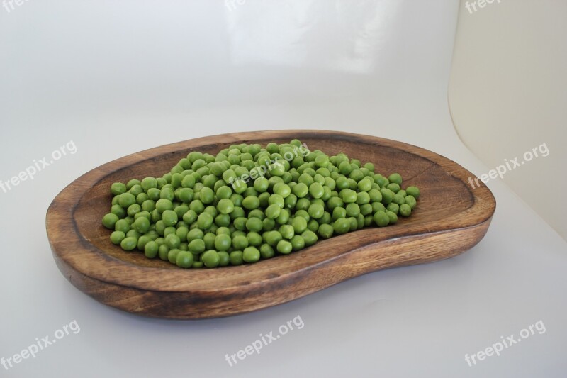 Pea Peas In A Pod Bean Wood Platter Free Photos