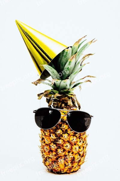 Pineapple Pineapples Party Hats Party Balloons