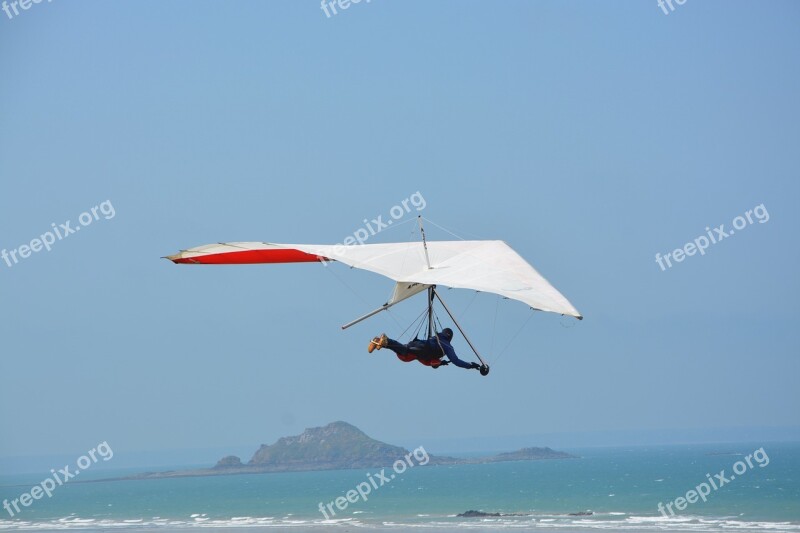 Delta-plane Free Flight Blue Sky Aircraft Normandy