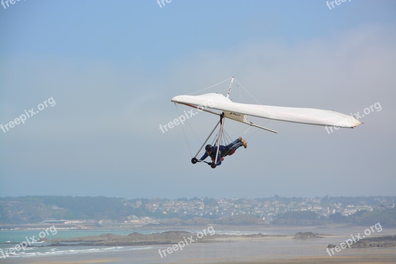 Delta-plane Free Flight Blue Sky Aircraft Normandy