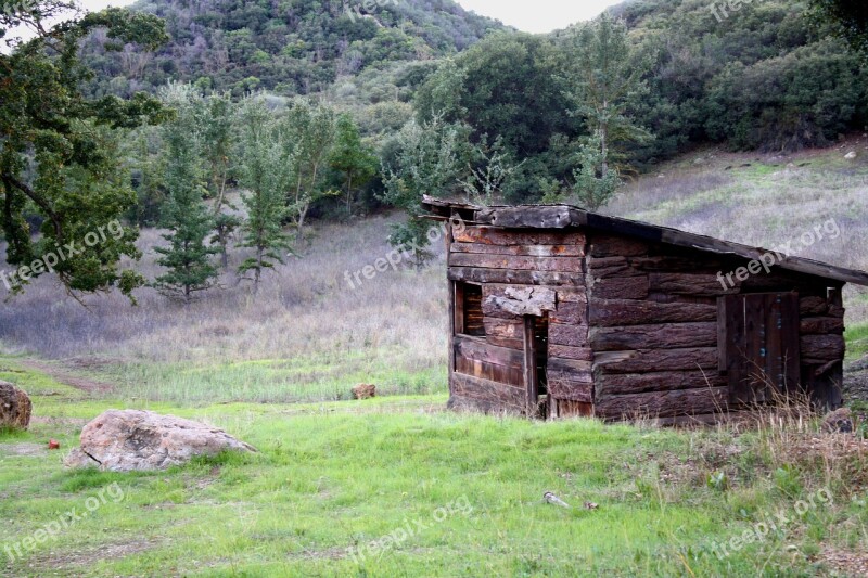 Cabin Rural Wooden Ruins Log