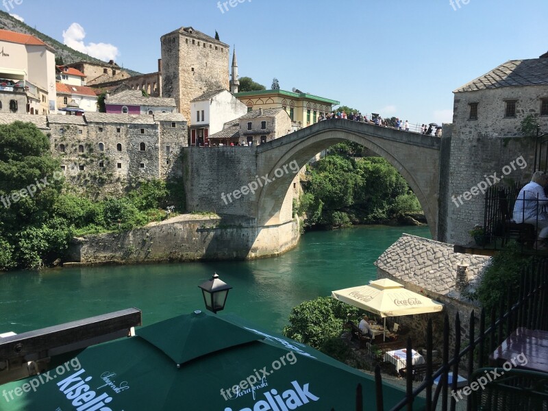 Mostar Bridge Bosnia Herzegovina River