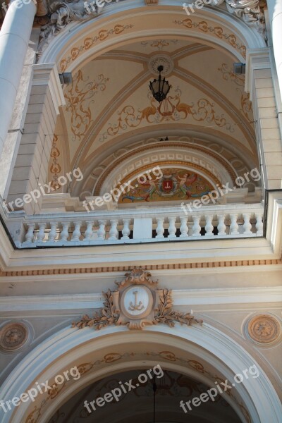 The Opera House Balcony Ukraine Odessa City Centre