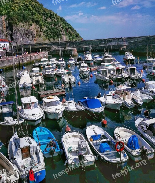 Boats Fishing Fishing Port Sailboats Free Photos