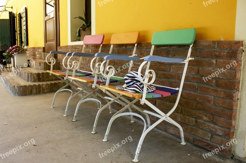 Chairs Colorful Exterior Garden Chair