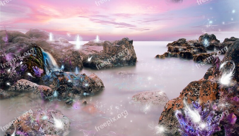 Crystals Landscape Light Soul Free Photos