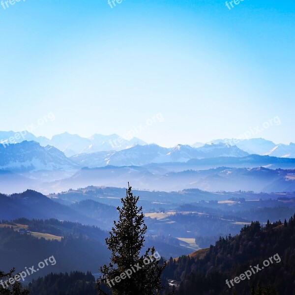 Landscape Mountains Nature Panorama Vision