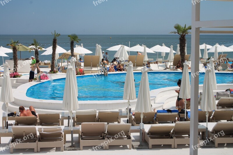 Pool Tan Beach Black Sea Ukraine