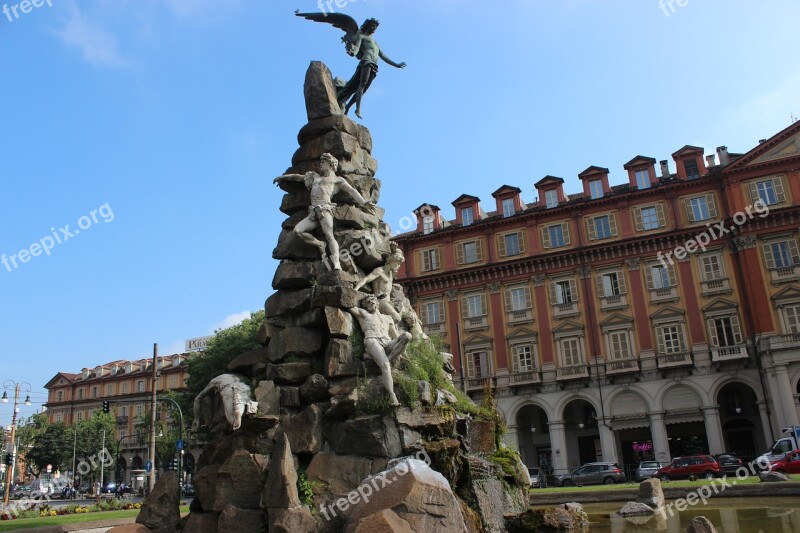 Torino Turin Fountain Frejus Area Free Photos