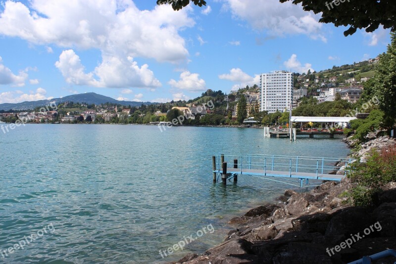 Montreux Switzerland Lake Free Photos