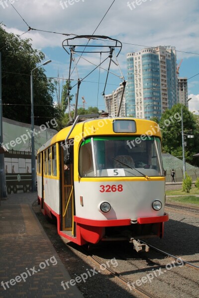 Tram Vehicle Ukraine Odessa Arcadia