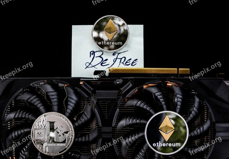 Cryptocurrency Concept Freedom Business Money