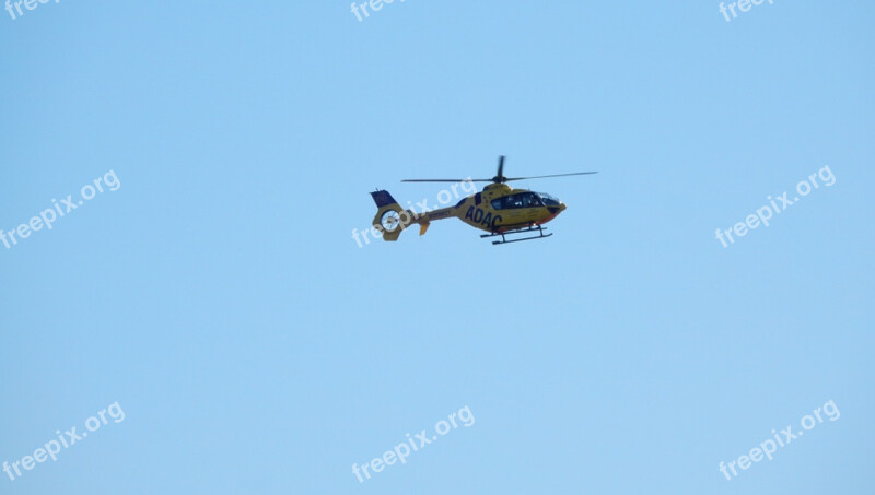 Helicopter Sky Flying Rescue Helicopter Free Photos