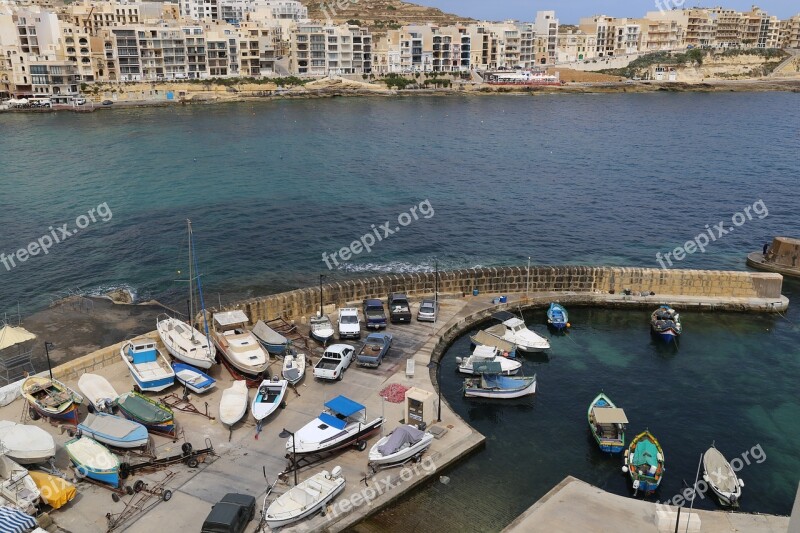 Gozo Harbor Malta Sea Europe