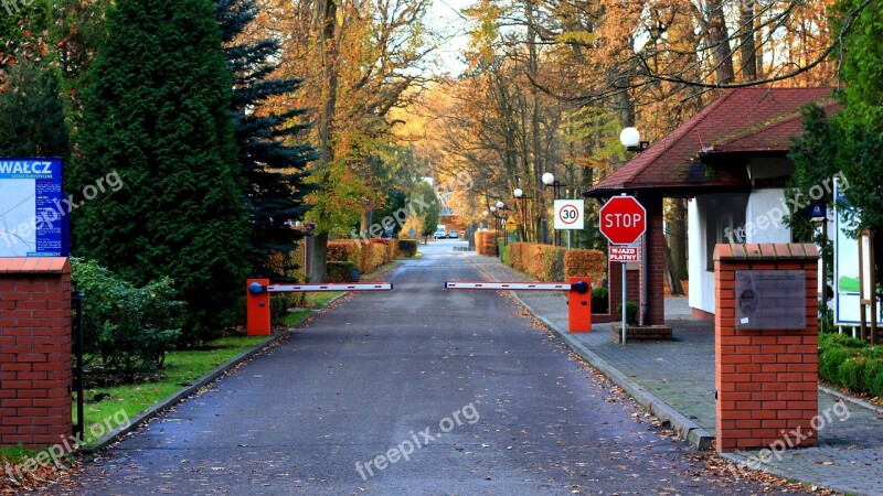 Entry Gate Barrier Walcz Sports Center Something