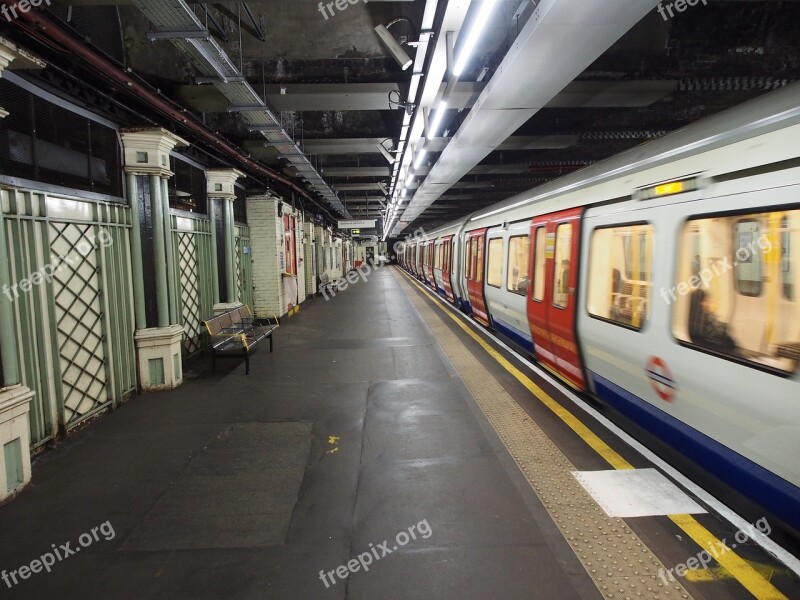 London Underground Subway Station Metro Underground Transport