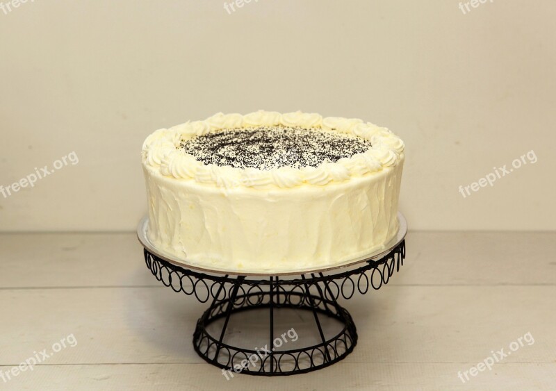 Cake White Chocolate Cake Sweet Food