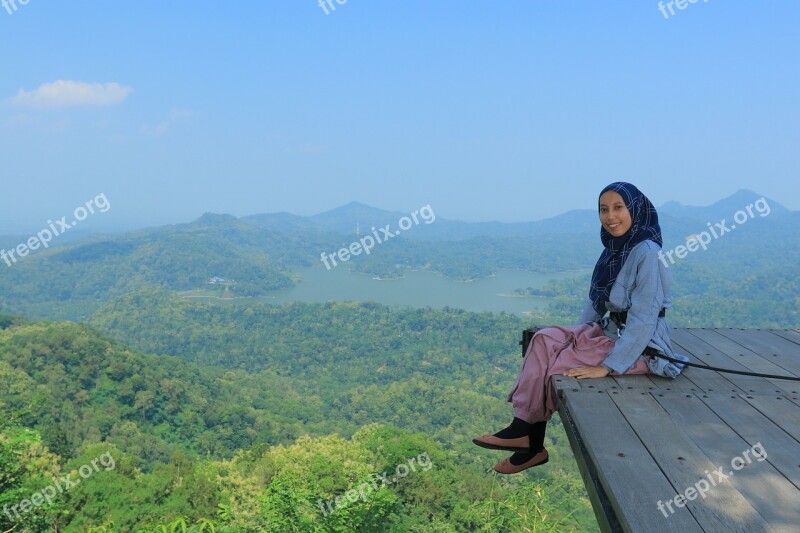 View Wonderful Green Lake Indonesia