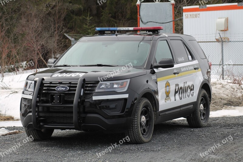 Car Police Québec Free Photos