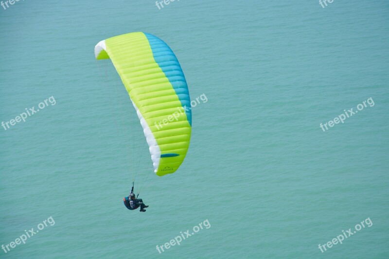 Paragliding Free Flight Leisure Sports Blue Sea Paraglider